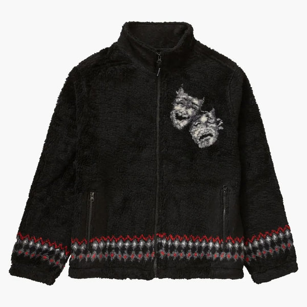 Nejvyšší dramatická maska ​​Fleece Bunda Black