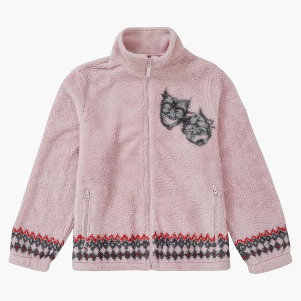 Nejvyšší dramatická maska ​​Fleece Jacket Pink