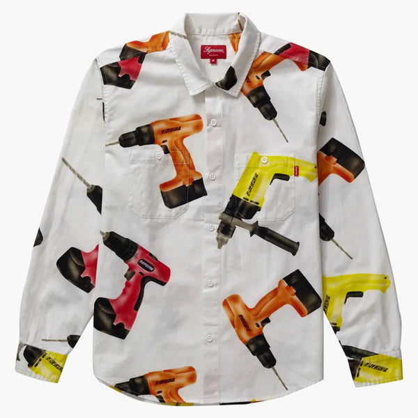 Supreme Drills Work Shirt White
