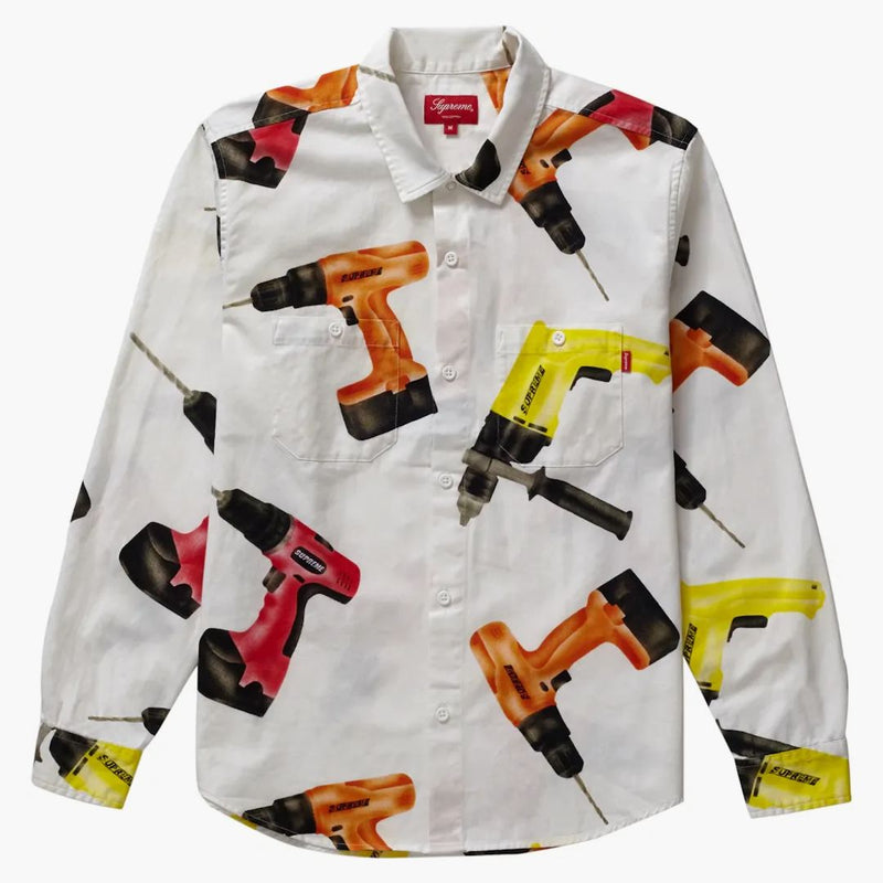 Supreme Drills Work Shirt White