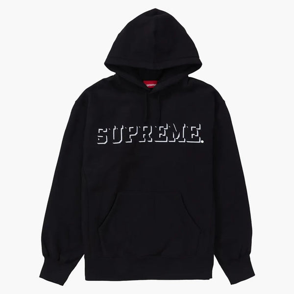 Supreme Drop Shadow Hooded Sweatshirt Black