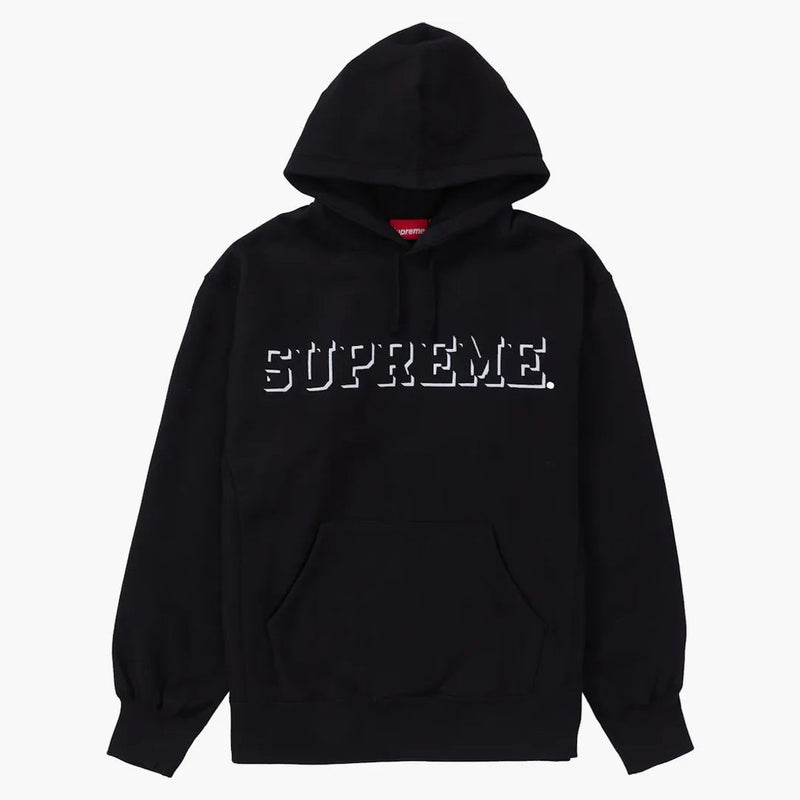 Supreme Drop Shadow Hooded Sweatshirt Black