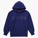 Supreme Drop Shadow Hooded Sweatshirt Washed Navy