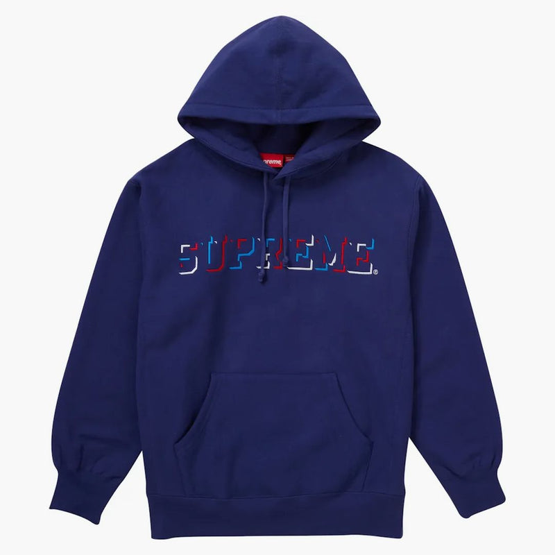 Nejvyšší kapka Shadow Hooled Mikina Washed Navy