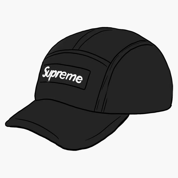 Cappello da campo di cotone di cera secca supremo nero