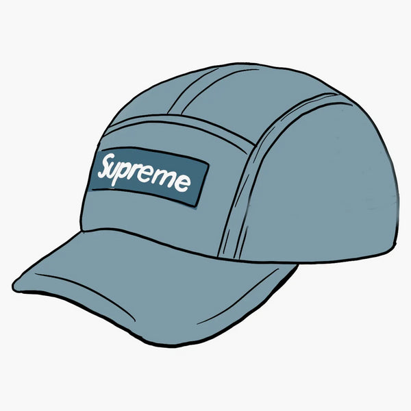 Supreme Dry Wax Cotton Camp Cap Bright Slate