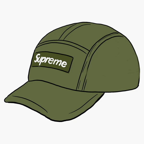 Supreme Dry Wax Cotton Camp Cap Olive
