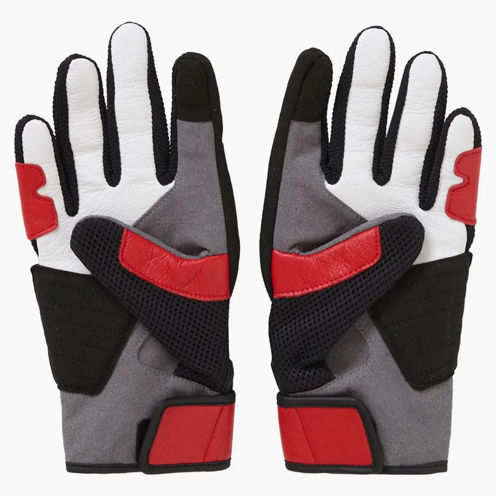 Supreme Ducati leather gloves red