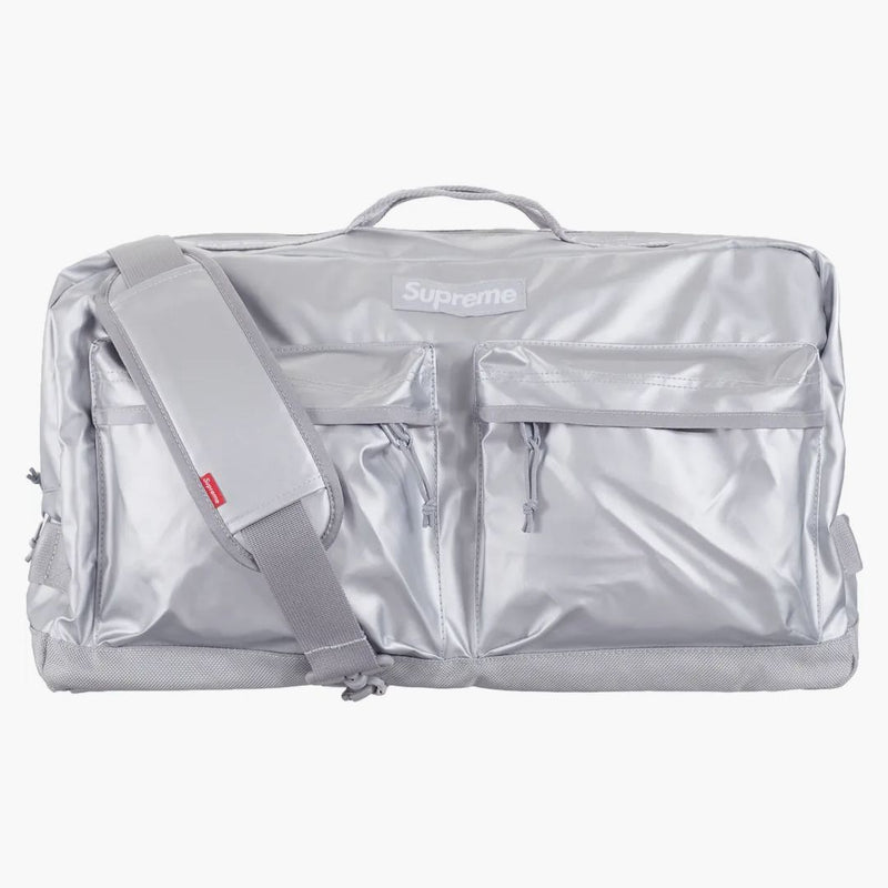 Supreme Duffle Bag (fw22) Silver