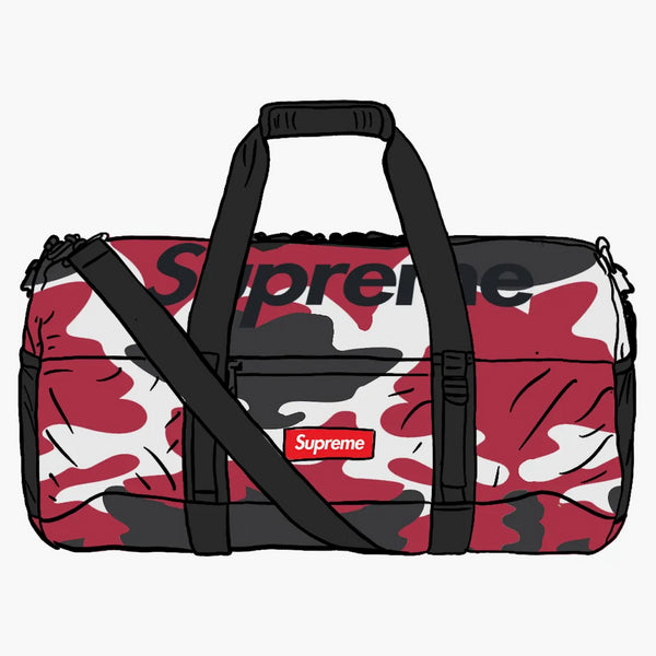 Supreme Duffle Bag (ss21) Red Camo