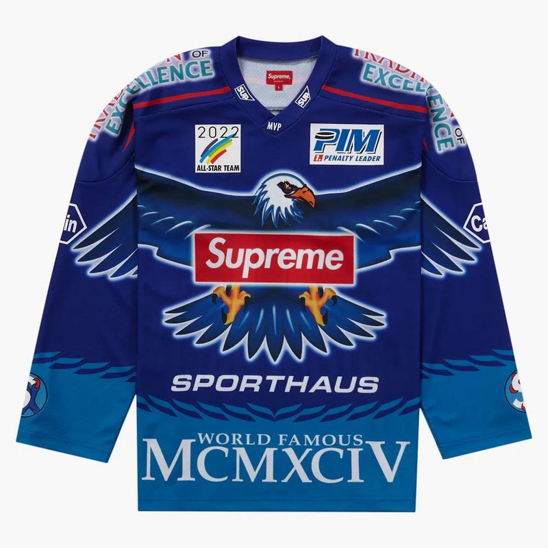 Supreme Eagle Moto Jersey Royal