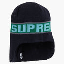 Supreme earflap beanie navy