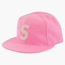 Supreme Ebbets S Logo Fitted 6-Panel Bright Pink