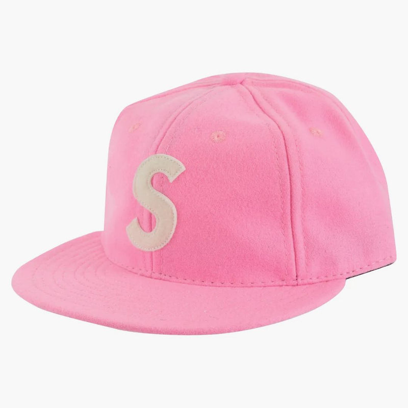 Supreme Ebbets S Logo Fitted 6-panel Bright Pink