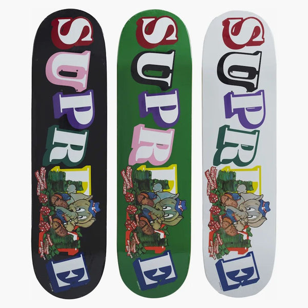 Mazzo di skateboard supremo set multicolore