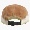 Supreme Embossed Denim Camp Cap Brown Dip Dye