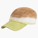 Supreme Embossed Denim Camp Cap Brown Dip Dye