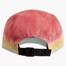 Supreme Embossed Denim Camp Cap Red Dip Dye