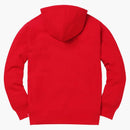 Supreme Embossed Logo Hooded Sweatshirt Red