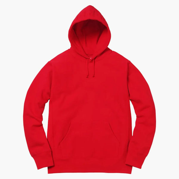 Supreme Embossed Logo Hooded Sweatshirt Red