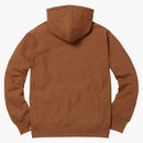 Supreme Embossed Logo Hooded Sweatshirt Rust
