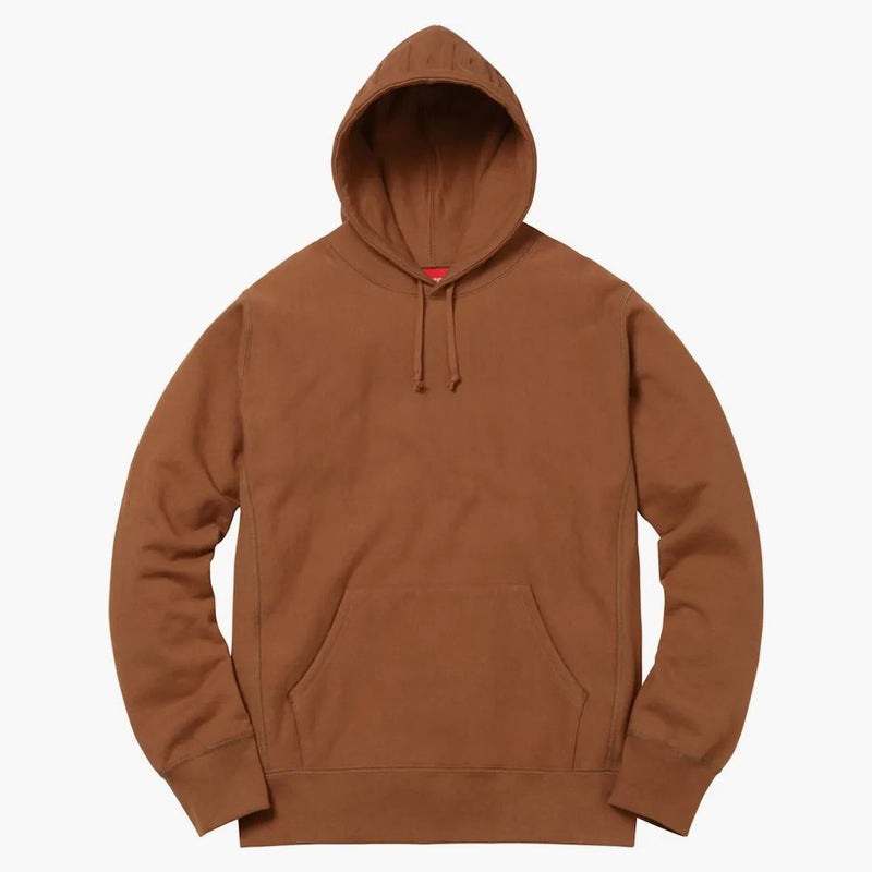 Supreme Embossed Logo Hooded Sweatshirt Rust