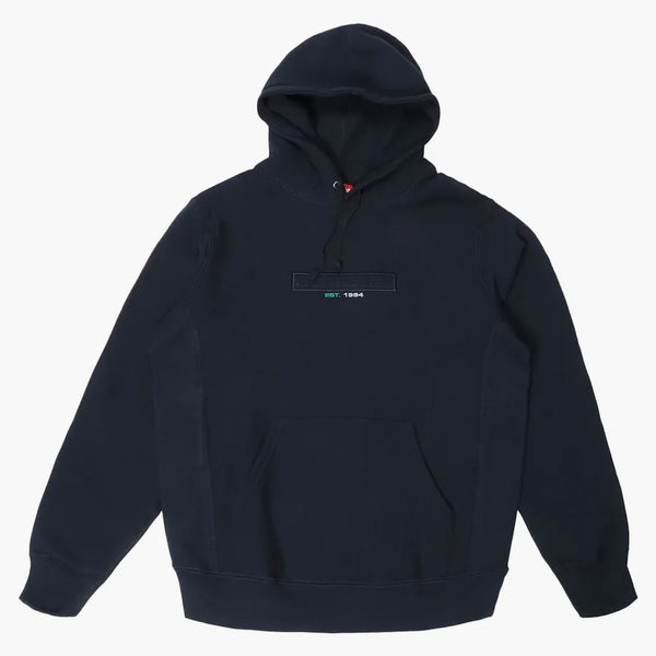 Högsta präglade logotyp Hooded Sweatshirt (SS18) Navy