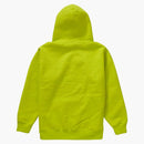 Supreme Embossed Logos Hooded Sweatshirt Acid Green