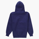 Supreme Embossed Logos Hooded Sweatshirt Washed Navy