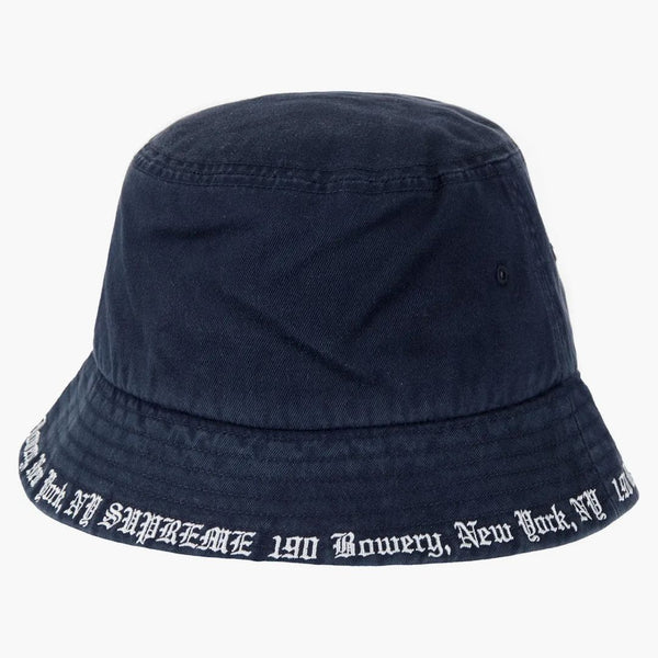 Navy Brim Crusher ricamato supremo