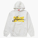 Supreme Embroidered Chenille Hooded Sweatshirt Ash Grey