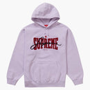 Supreme Embroeded Chenille Hooded Sweatshirt Pale Purple