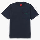 Supreme embroideded pocket tea navy