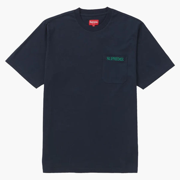Supreme embroideded pocket tea navy