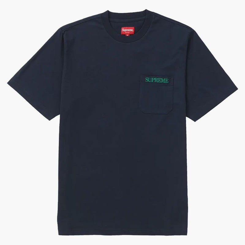 Supreme embroideded pocket tea navy