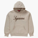 Supreme Embroidered Script Hooded Sweatshirt Stone