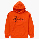 Supreme Embroidered Script Hooded Sweatshirt Orange