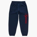 Supreme Embroidered Script Sweatpant Navy