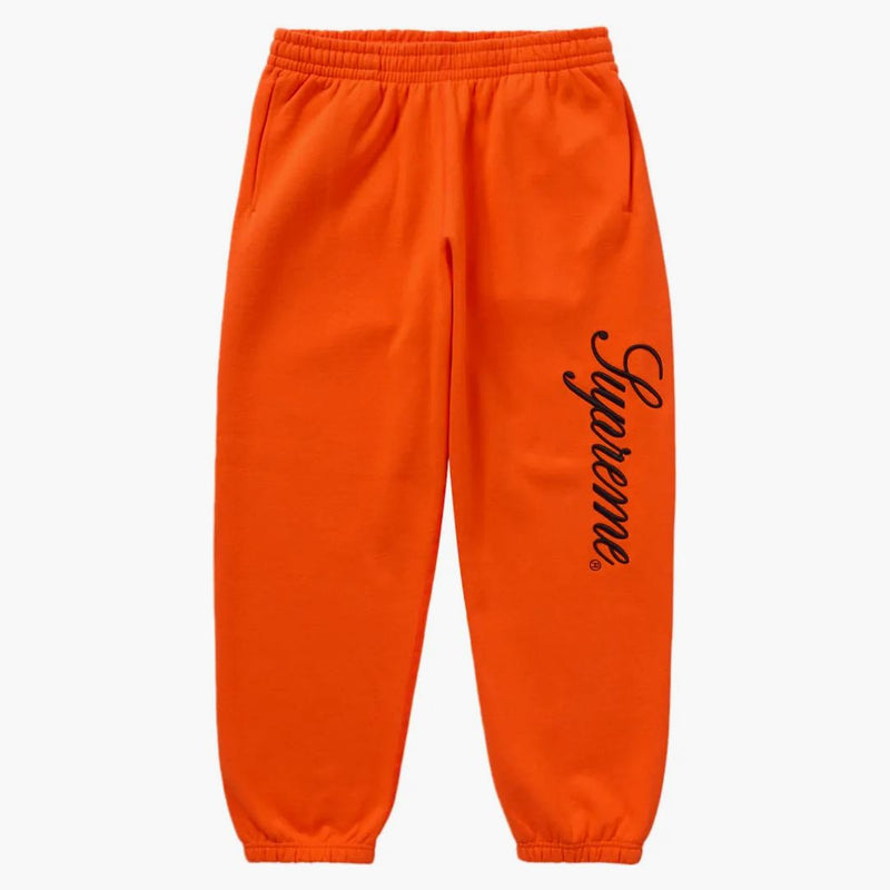Supreme broderade manus Sweatpant Orange