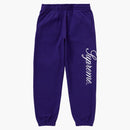 Supreme Embroidered Script Sweatpant Purple