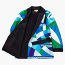 Supreme Emilio Pucci Silk Smoking Jacket Blue