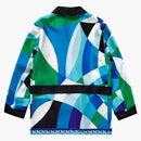 Supreme Emilio Pucci Silk Smoking Jacket Blue