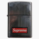 Supreme Engraved Stripe Zippo Silver