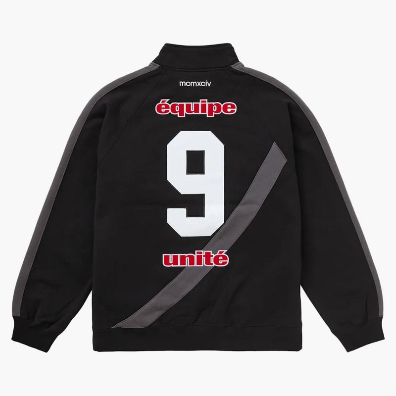 Supreme Equipe Half Zip Sweatshirt svart