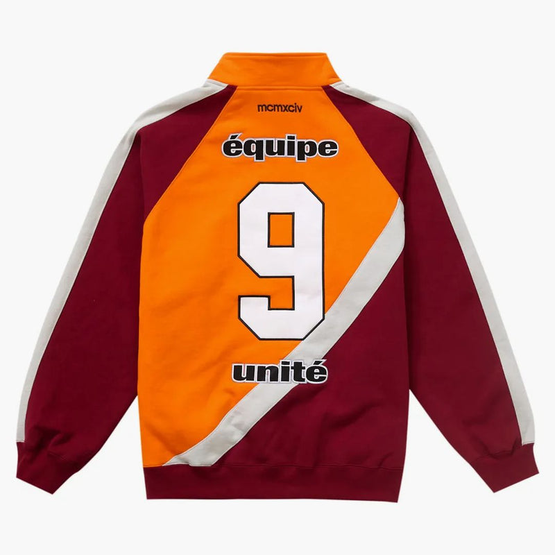 Nejvyšší equipe Half Zip mikina tmavě oranžová