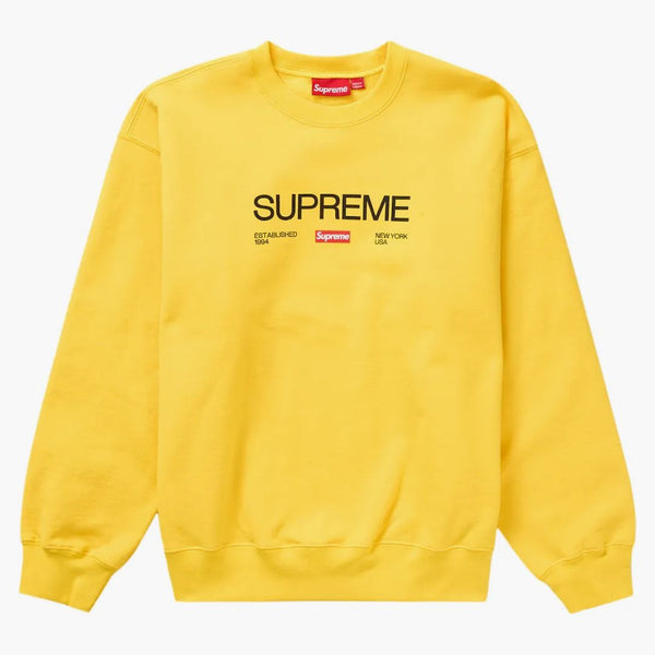 Högsta etablerade crewneck gul