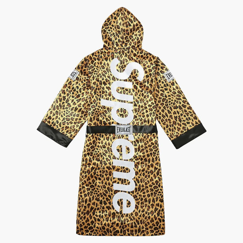 Supremo Everlast Satin con cappuccio di boxe con cappuccio leopardo