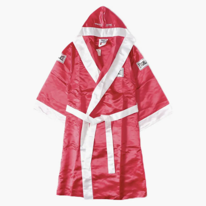 Supreme Everlast Satin Hooded Boxing Robe Red