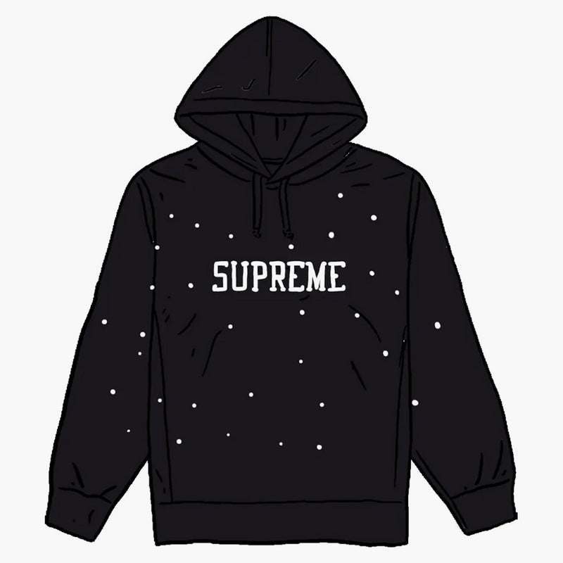 Supreme Eyelet Hooded Sweatshirt Black
