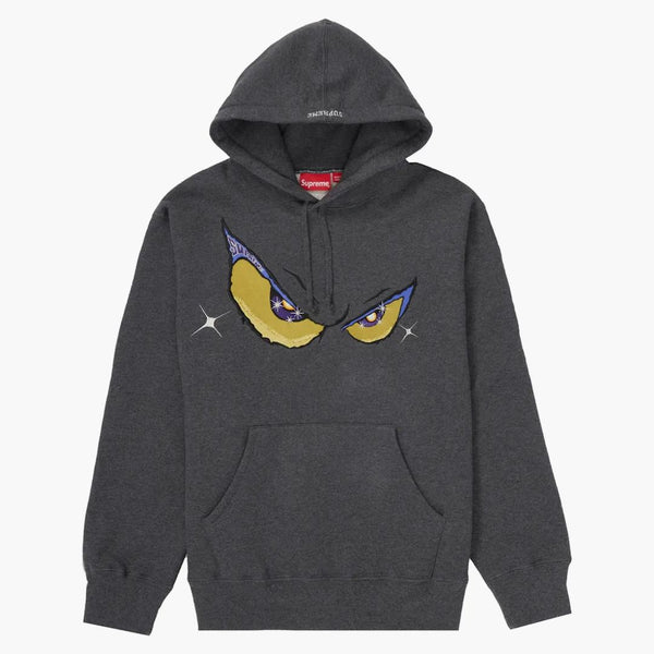 Supreme Eyes Hooded Sweatshirt Charcoal